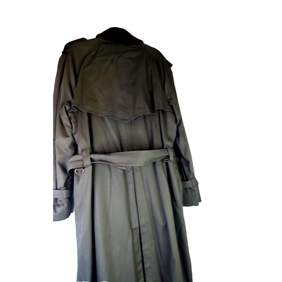 London Fog Tempo Europa Trench Overcoat Brown Khaki Belted Removable Liner 42 L - Picture 14 of 16